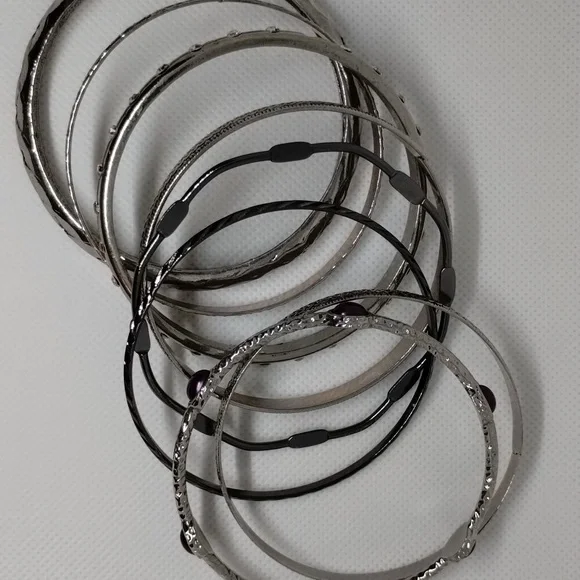 Mix bangle bracelet set - Picture 2 of 3